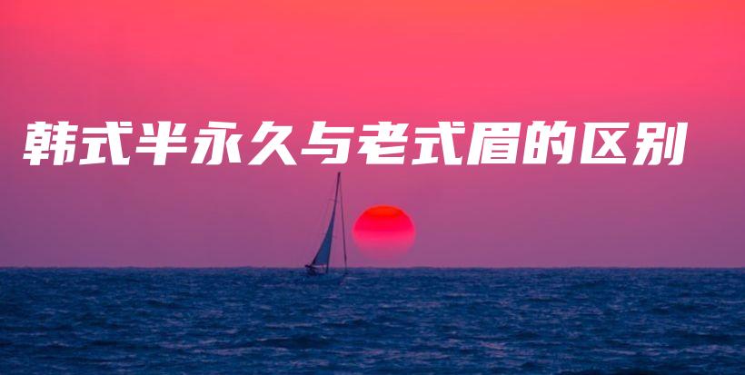 韓式半永久與老式眉的區(qū)別插圖