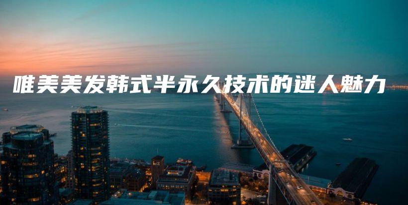 唯美美發(fā)韓式半永久技術(shù)的迷人魅力插圖