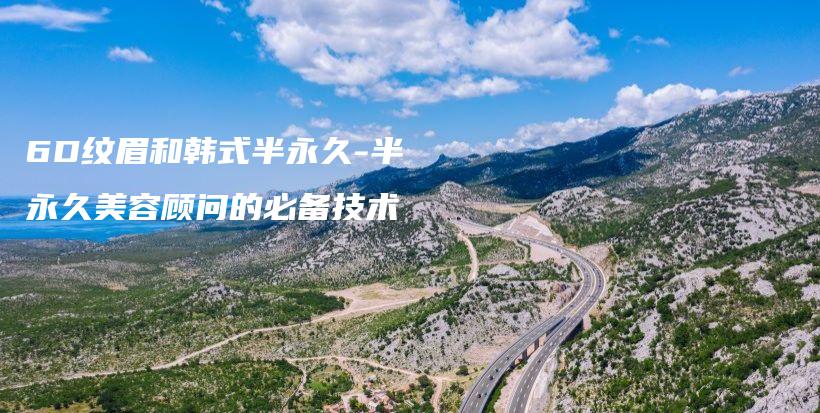 6D紋眉和韓式半永久-半永久美容顧問的必備技術(shù)插圖