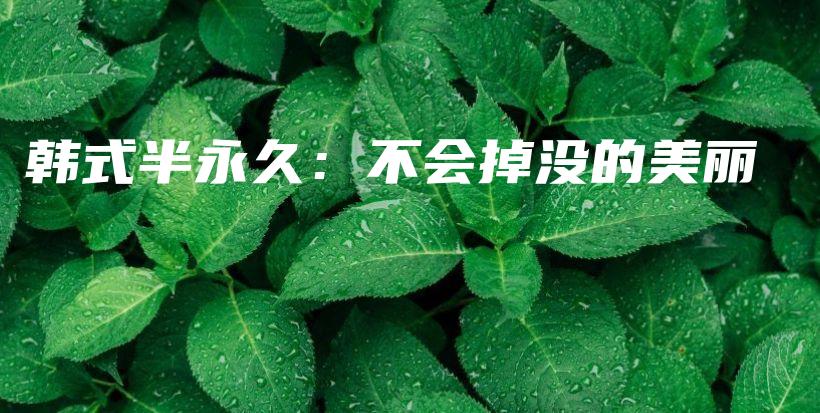 韓式半永久：不會掉沒的美麗插圖
