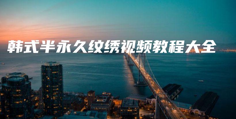 韓式半永久紋繡視頻教程大全插圖