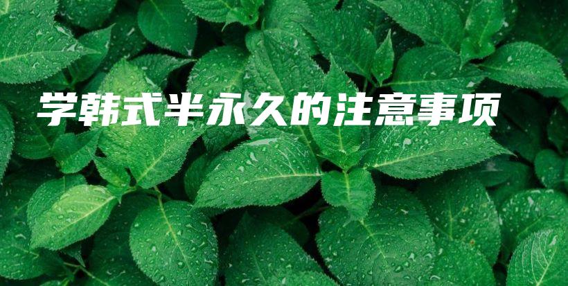 學(xué)韓式半永久的注意事項插圖