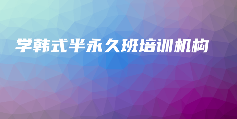 學韓式半永久班培訓機構插圖