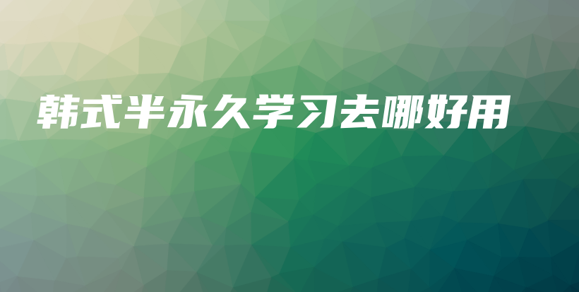 韓式半永久學習去哪好用插圖