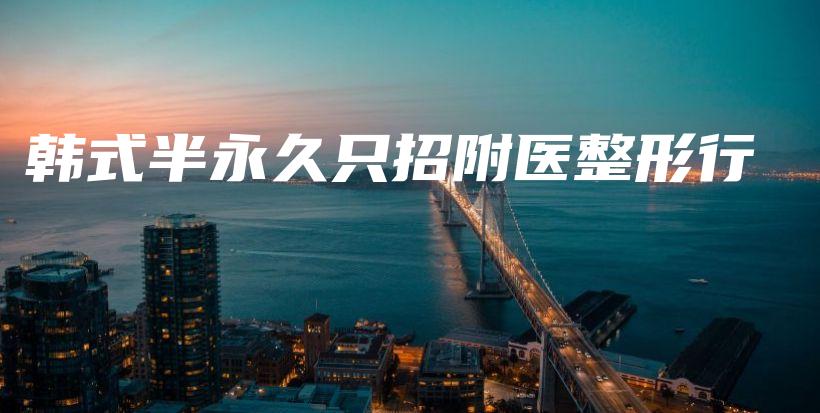 韓式半永久只招附醫(yī)整形行插圖