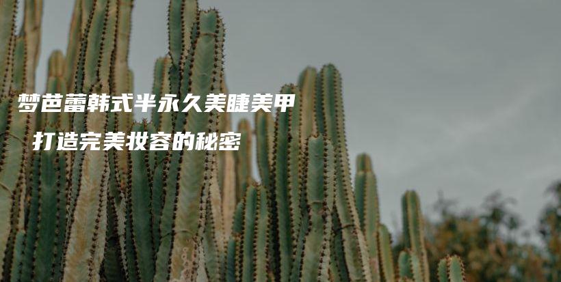 夢芭蕾韓式半永久美睫美甲 打造完美妝容的秘密插圖