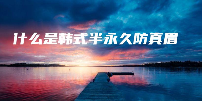 什么是韓式半永久防真眉插圖
