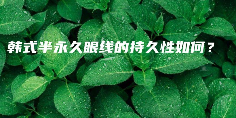 韓式半永久眼線的持久性如何？插圖