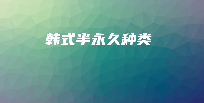 韓式半永久種類插圖