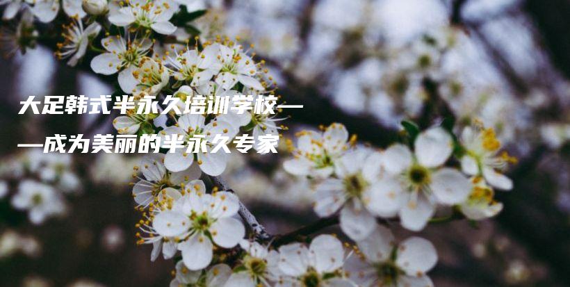 大足韓式半永久培訓(xùn)學(xué)?！蔀槊利惖陌胗谰脤＜也鍒D