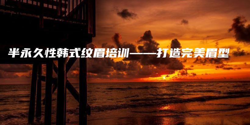 半永久性韓式紋眉培訓(xùn)——打造完美眉型插圖