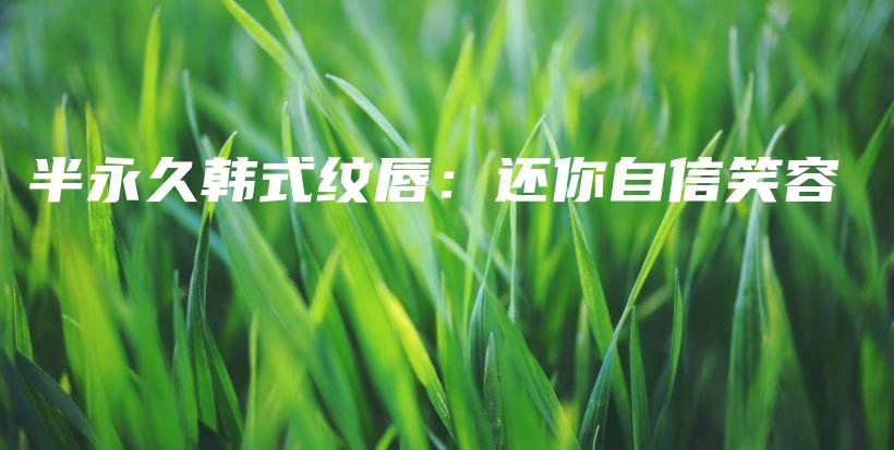 半永久韓式紋唇：還你自信笑容插圖