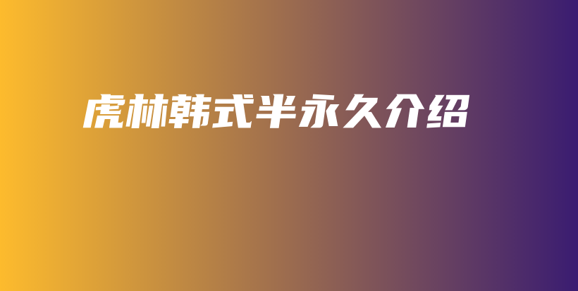 虎林韓式半永久介紹插圖