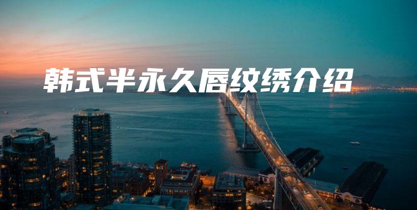 韓式半永久唇紋繡介紹插圖