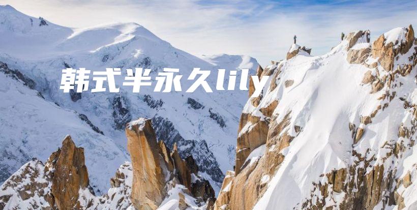 韓式半永久lily插圖