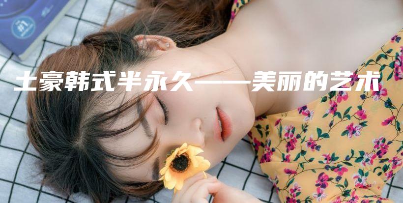土豪韓式半永久——美麗的藝術(shù)插圖