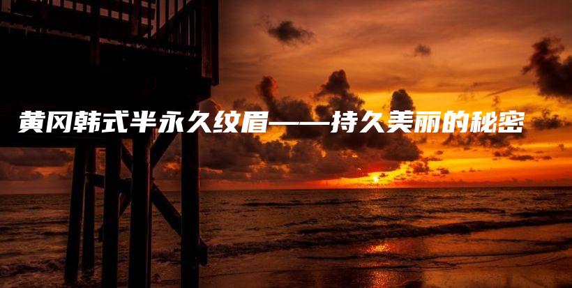 黃岡韓式半永久紋眉——持久美麗的秘密插圖