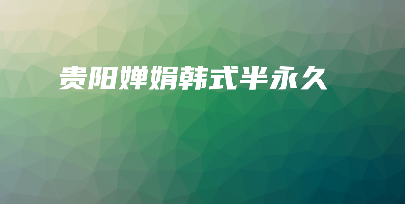 貴陽(yáng)嬋娟韓式半永久插圖