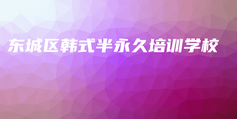 東城區(qū)韓式半永久培訓(xùn)學(xué)校插圖