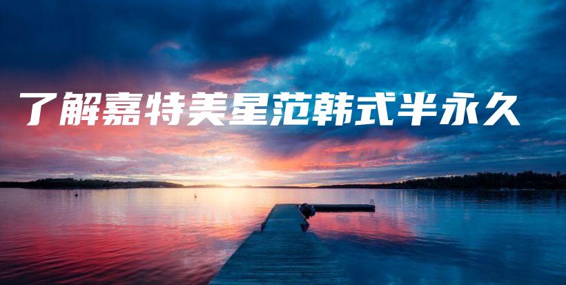 了解嘉特美星范韓式半永久插圖