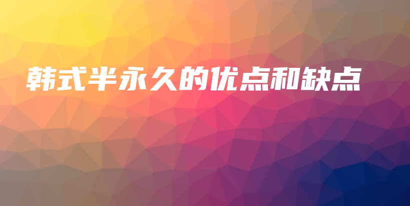 韓式半永久的優(yōu)點和缺點插圖