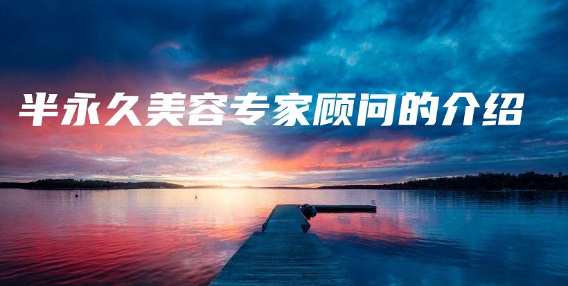 半永久美容專家顧問的介紹插圖
