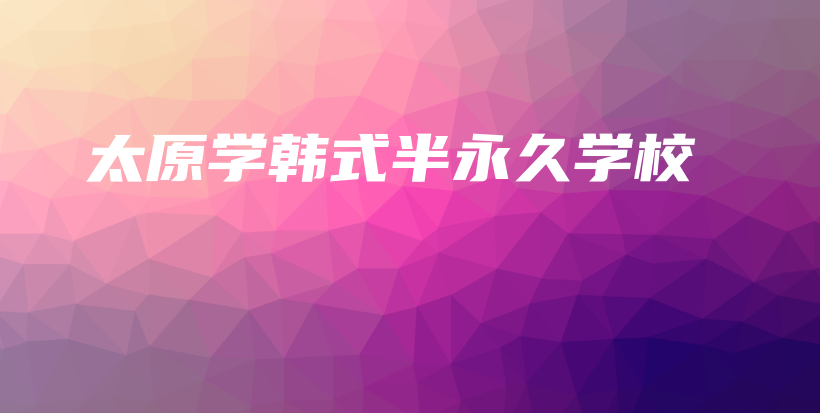 太原學(xué)韓式半永久學(xué)校插圖