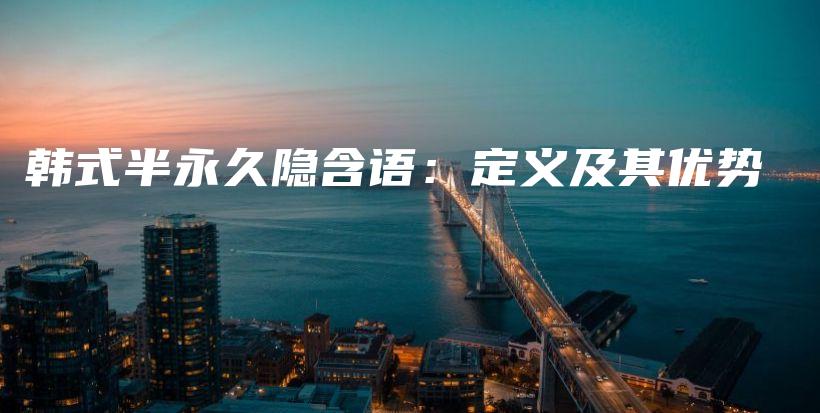 韓式半永久隱含語：定義及其優(yōu)勢插圖