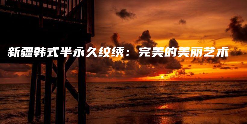 新疆韓式半永久紋繡：完美的美麗藝術(shù)插圖