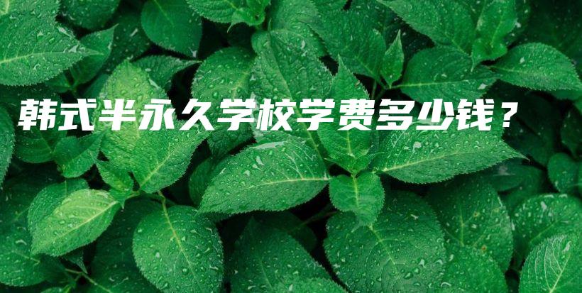 韓式半永久學校學費多少錢？插圖