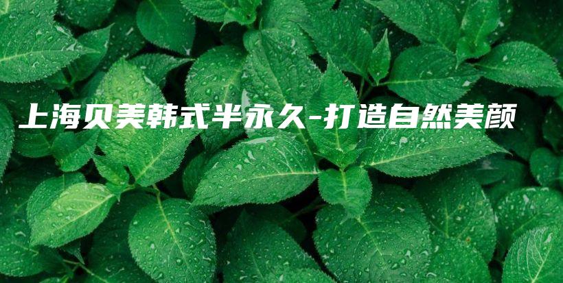 上海貝美韓式半永久-打造自然美顏插圖