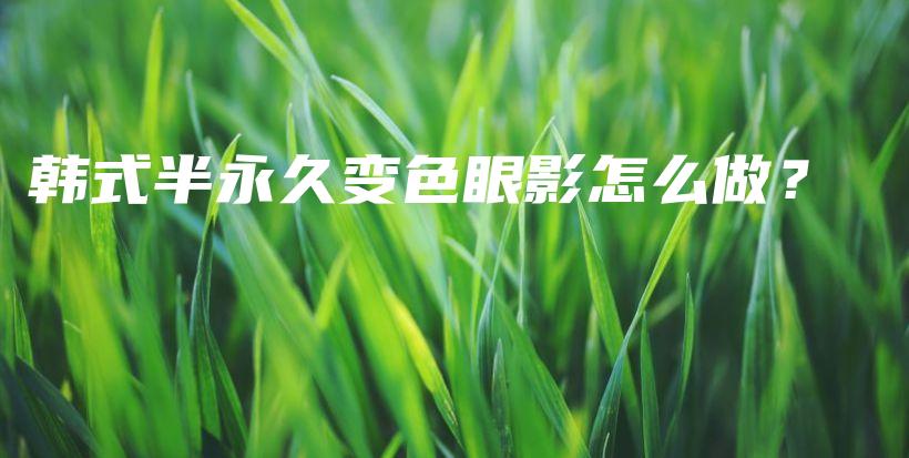 韓式半永久變色眼影怎么做？插圖