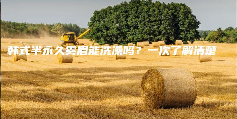 韓式半永久霧眉能洗澡嗎？一次了解清楚插圖