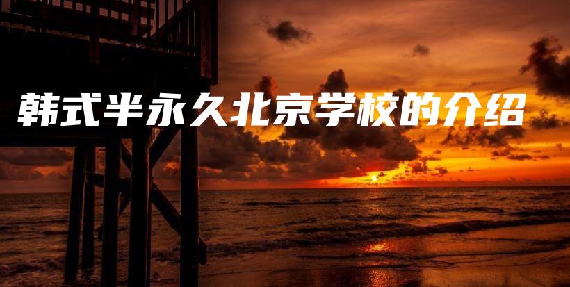 韓式半永久北京學(xué)校的介紹插圖