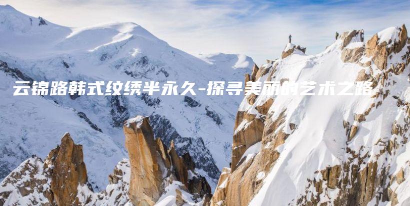 云錦路韓式紋繡半永久-探尋美麗的藝術(shù)之路插圖