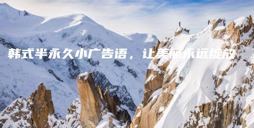 韓式半永久小廣告語，讓美麗永遠綻放插圖