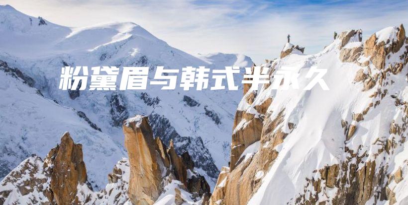 粉黛眉與韓式半永久插圖