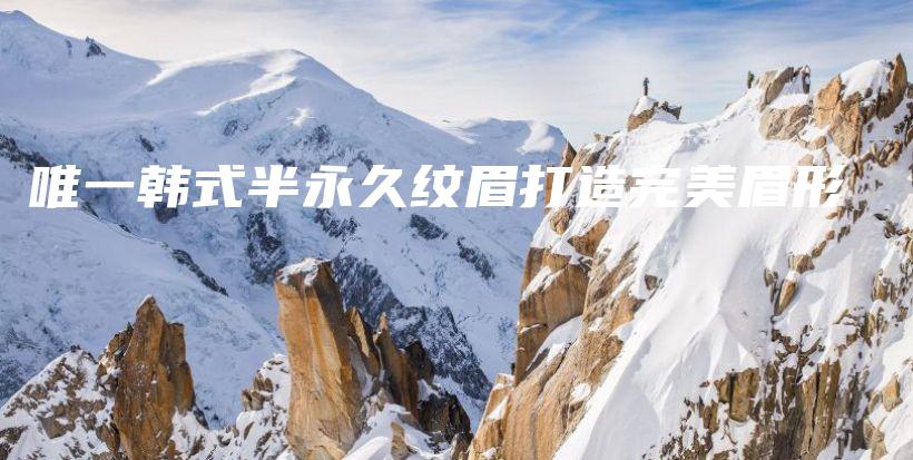 唯一韓式半永久紋眉打造完美眉形插圖