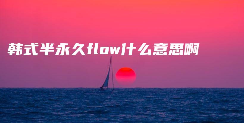 韓式半永久flow什么意思啊插圖