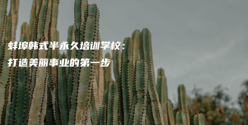 蚌埠韓式半永久培訓(xùn)學(xué)校：打造美麗事業(yè)的第一步插圖