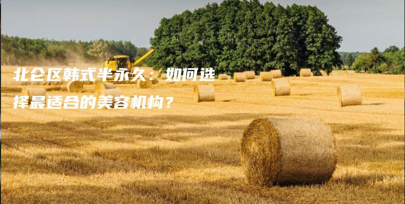 北侖區(qū)韓式半永久：如何選擇最適合的美容機(jī)構(gòu)？插圖