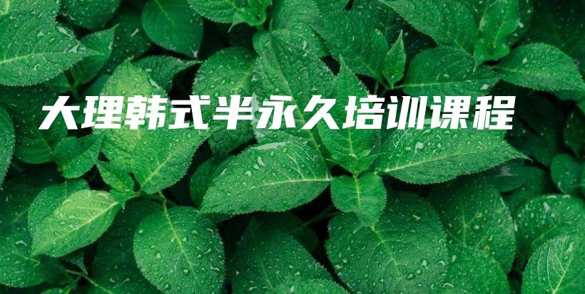 大理韓式半永久培訓課程插圖