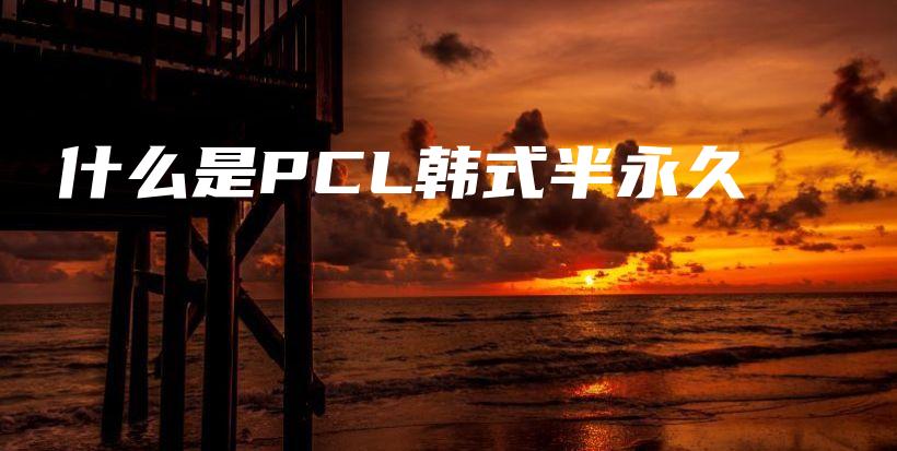 什么是PCL韓式半永久插圖