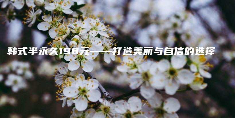 韓式半永久198元——打造美麗與自信的選擇插圖