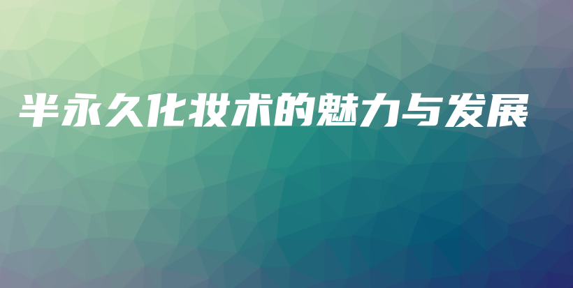 半永久化妝術(shù)的魅力與發(fā)展插圖