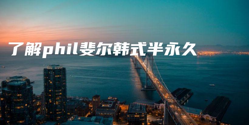 了解phil斐爾韓式半永久插圖