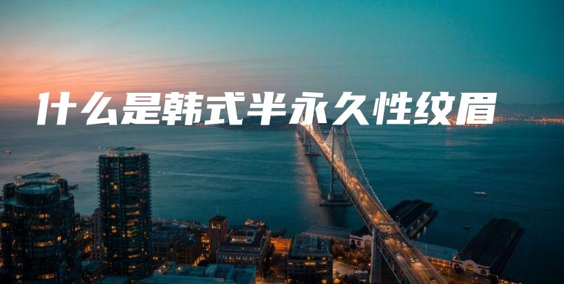 什么是韓式半永久性紋眉插圖