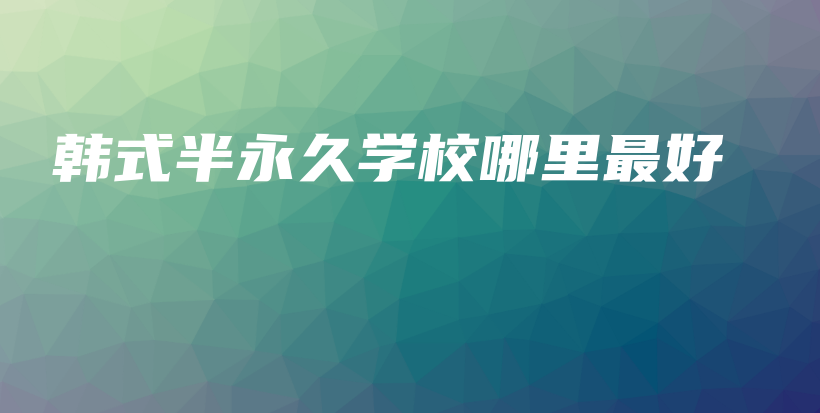 韓式半永久學(xué)校哪里最好插圖