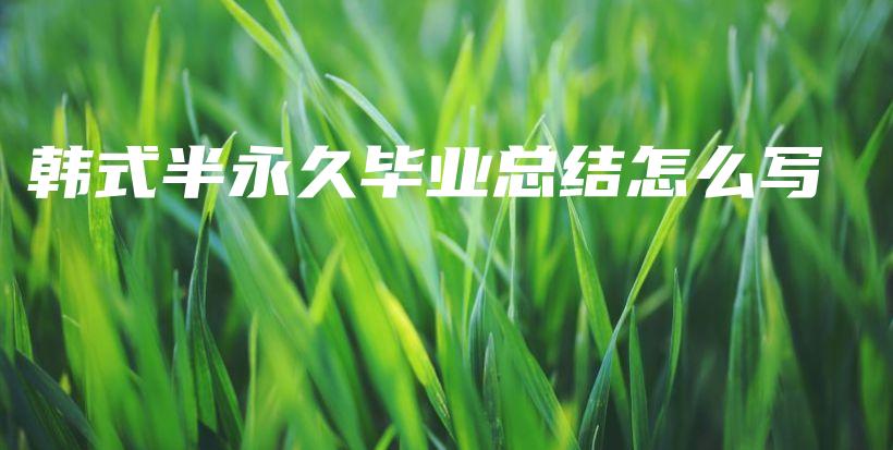 韓式半永久畢業(yè)總結怎么寫插圖