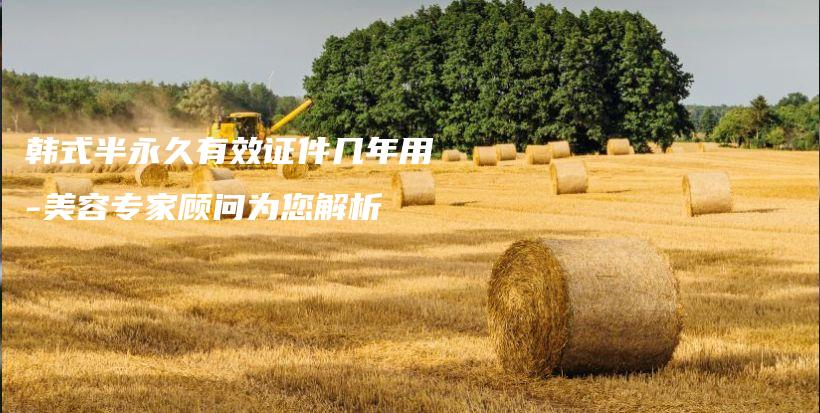 韓式半永久有效證件幾年用-美容專家顧問(wèn)為您解析插圖
